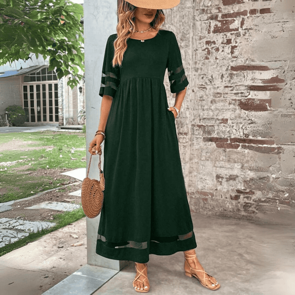 Elaria | Flattering Elegance Dress With Tummy Coverage