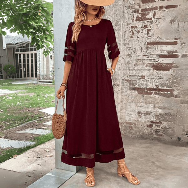 Elaria | Flattering Elegance Dress With Tummy Coverage